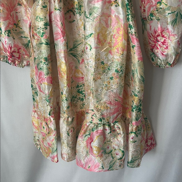 Julia Jordan NWT Floral V-neck Ruffle Hem Long Sleeve Dress **Size 8**🌸🌸 - Picture 7 of 8